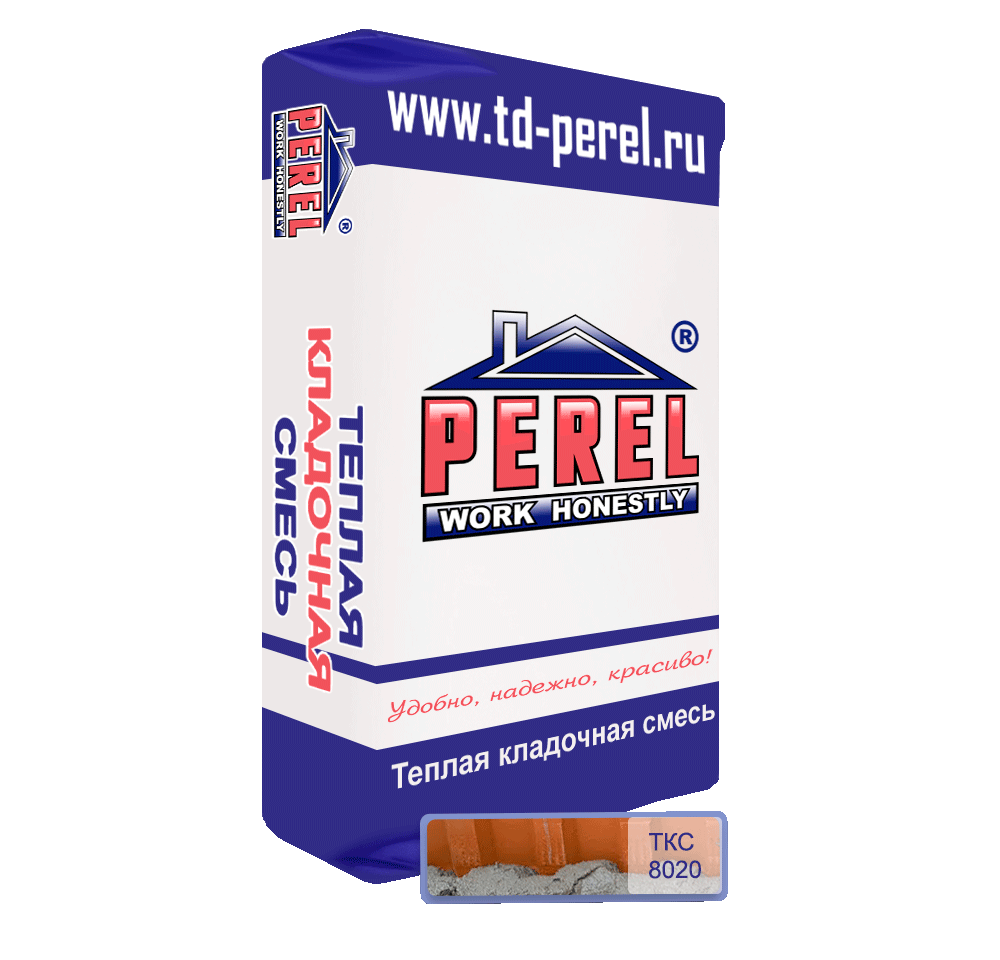 Теплая кладочная смесь Perel TKS 8020, 17.5 кг